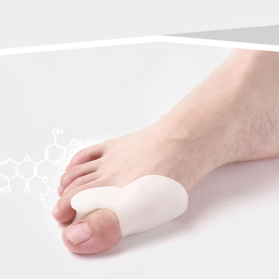 Top Sale 2pcs Silicone Toe Separator Hallux Valgus Bicyclic Thumb Orthopedic Corrector Big Bone Adjuster Bunion Treatment