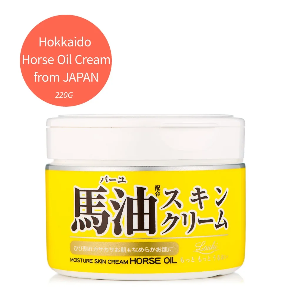 

Japan horse oil super Moisturizing face Cream for sensitive skin care, body hand foot hair care for pregnant women and baby 220g
