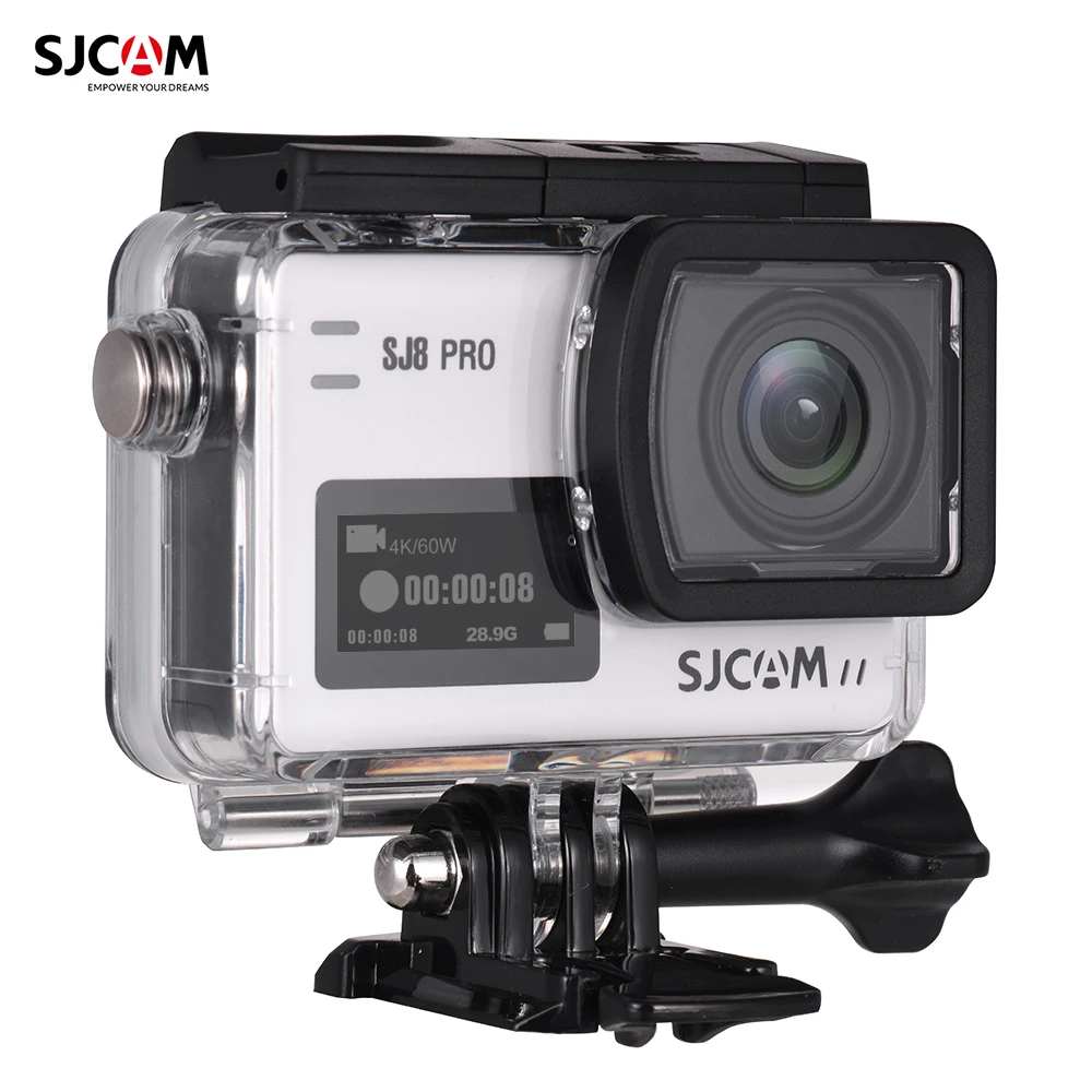 

SJCAM SJ8 PRO Action Camera 4K/60FPS WiFi 2.3 Inch Touch Screen with 170 Degree Wide Angle EIS 8X Digital Zoom Waterproof Camera