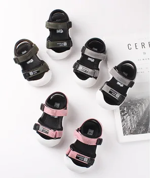 

DHL 20pair Summer Babys Girls Brand Fashion Sandals CHildren Leather Flat Boys Beach Shoes