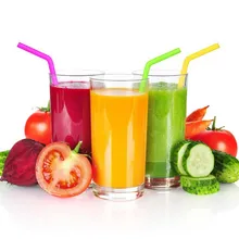 6 шт 25 см длина ассорти цветов многоразовый силикон соломинки с 2 шт чистящие щетки для дома кофе холодного напитка магазин