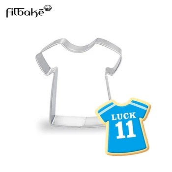

Filbake 1 Pcs T-shirt Shape Stainless Steel Cookie Cutter Dessert Decorating DIY Chocolates Tarts Breads Baking Cake Tools