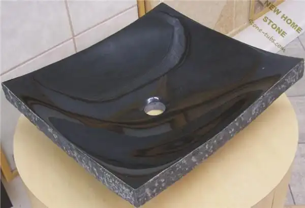 Internet Magazin Swan Stone Sinks Black Granite Stone Cut Out From
