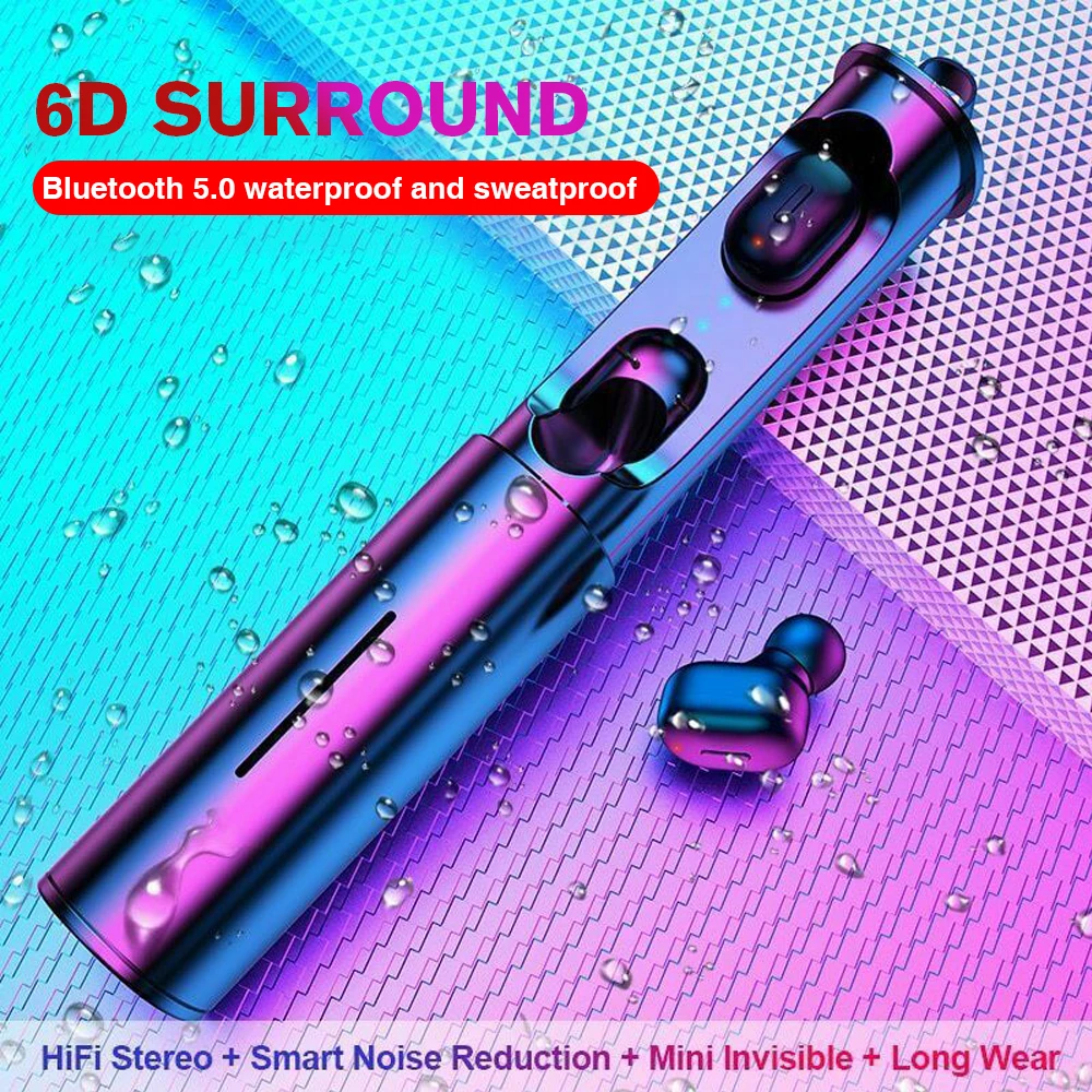 Mini Wireless Earphones TWS V5.0 Stereo Earbud Cordless Handsfree Headset For Phone Portable Earbud Earphone In Ear Mini Wireless Earphones TWS V5.0 Stereo Earbud Cordless Handsfree Headset For Phone Portable Earbud Earphone In Ear