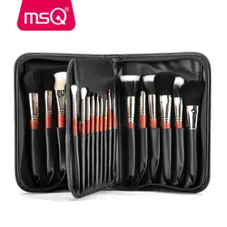 MSQ29Pcs Профессиональный животного волос кисти для макияжа норки/шерсть/лошадь волосатые набор кистей для макияжа лица/глаз/инструменты для