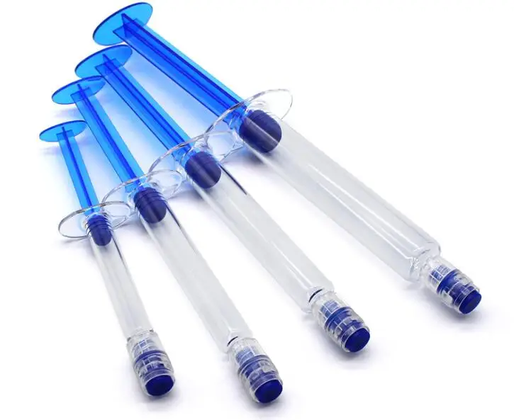

100pcs/lot airless cosmetic bottle 1ml 3ml 5ml 10ml injection syringe shape package empty syringe