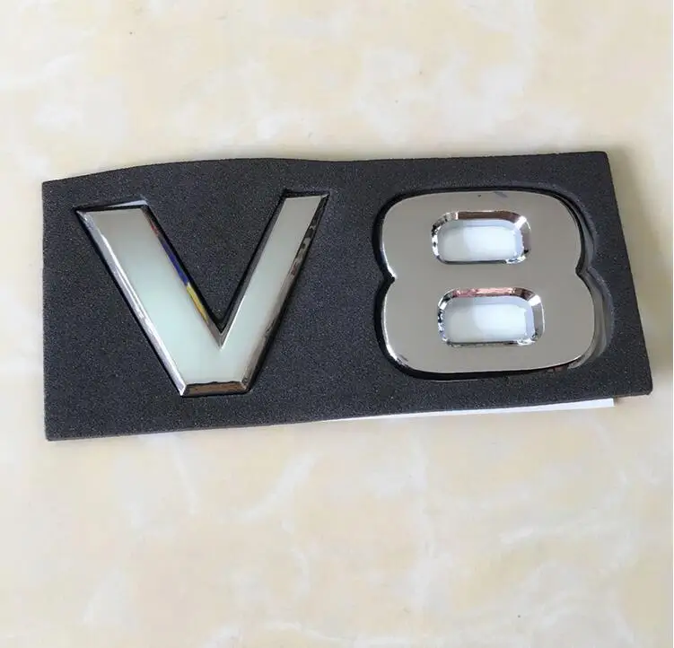 Хромированный задний значок V8 наклейка Накладка для Nissan Patrol Y62 2011