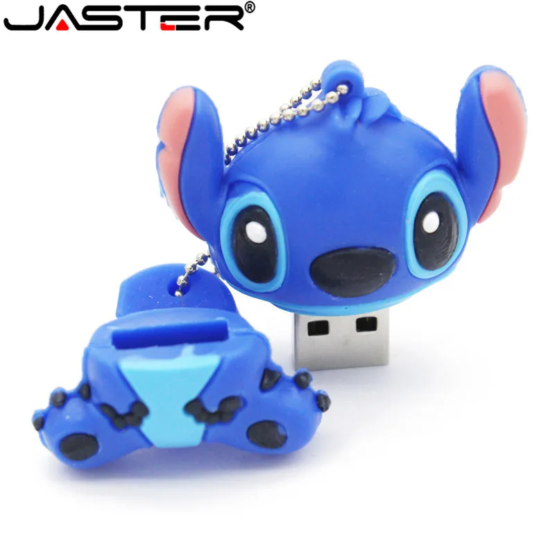 JASTER настоящий мультфильм Лило& Ститч USB флэш-накопитель 4 ГБ 8 ГБ 16 ГБ 32 ГБ U диск милый большой палец карта памяти 64 ГБ флеш-накопитель usb флеш-накопитель