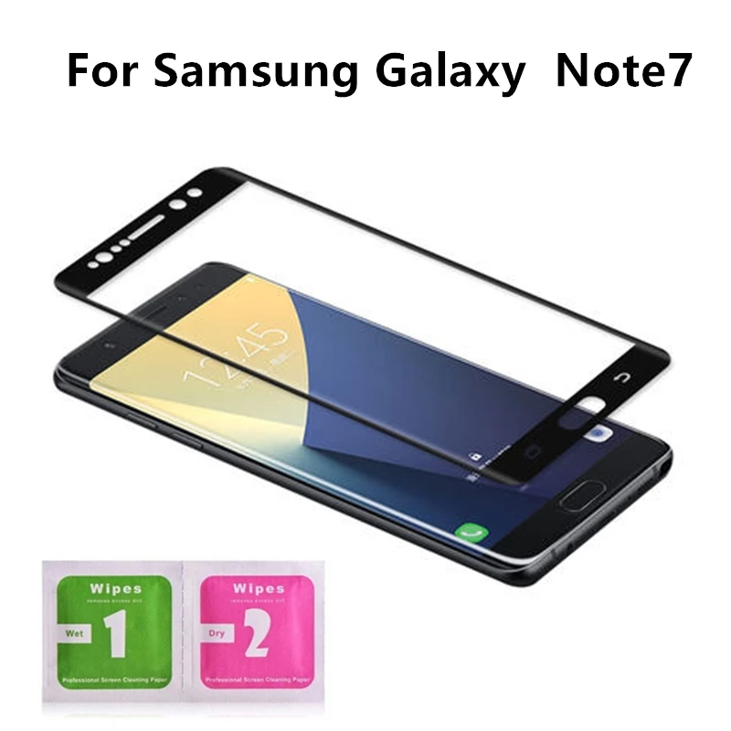 1Pcs For Samsung Galaxy Note7 5 7 3D Coverage Tempered Glass Screen Protector For Samsung Galaxy