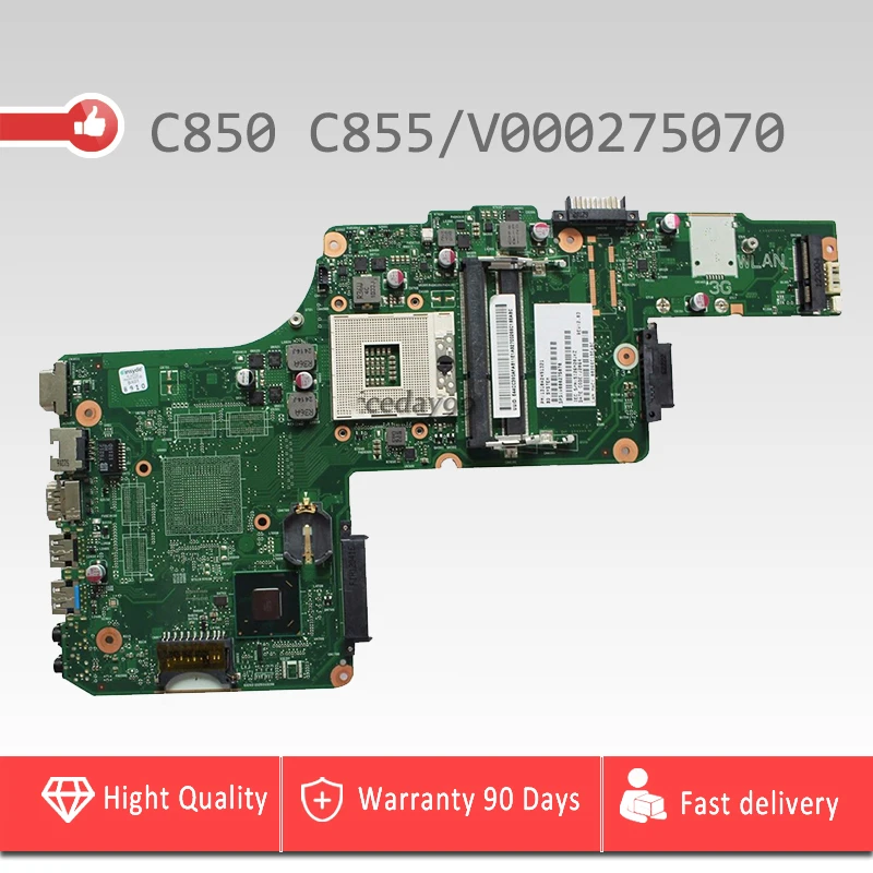 

V000275070 for Toshiba Satellite C850 C855 Motherboard 6050A2491301-MB-A02 V000275070 HM76 USB3.0 Mainboard 100% tested