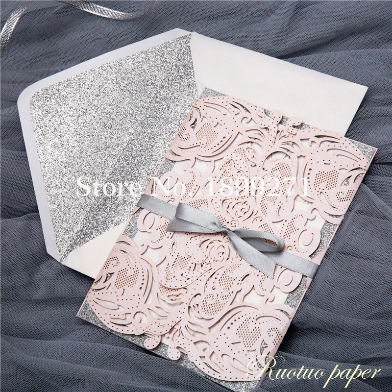 

Customized invitaciones de boda Invitation Card Diecut Wedding Invitation Cards with Envelope Greeting Card winietki slubne Card