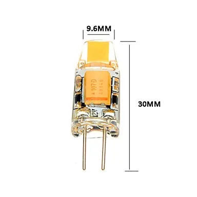 10 шт. стиль COB светодиодный G4 светодиодный 12V лампа 1 Вт 80LM 2700K~ 6500K светодиодный двухконтактный свет