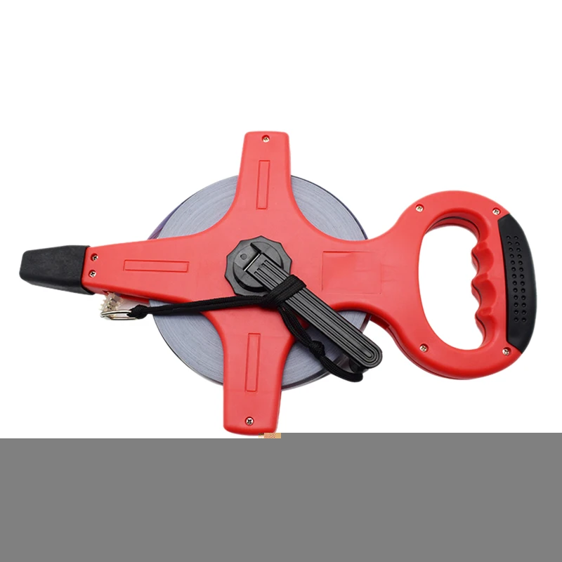 

50M Retractable Metric Tape Open Reel Long Steel Tape Measure Measuring Ruler Woodworking Tools