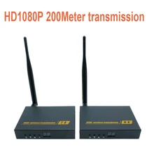 Wireless AV HDMI HDbitT Sender und Empfänger Kit/656Ft/200 Mt Super long range Wireless Extender 1080 P transceiver (Tx & Rx)