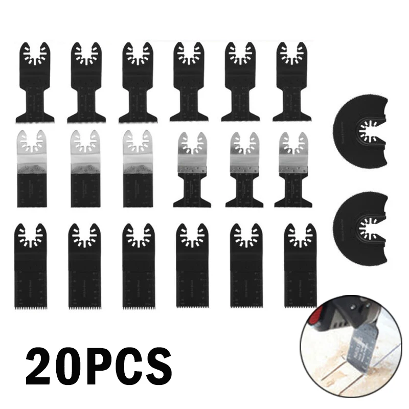 

20pcs/Set Oscillating Multi Tool Saw Blades For Fein Multimaster Makita Wood Cut