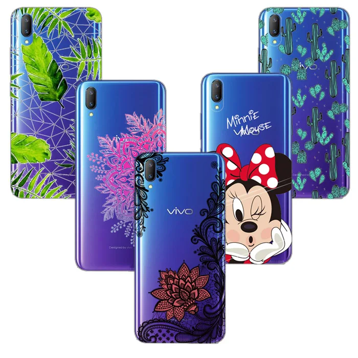 TPU Cover for vivo V11 Pro cover Cartoon Case case mix models &amp designs accept |