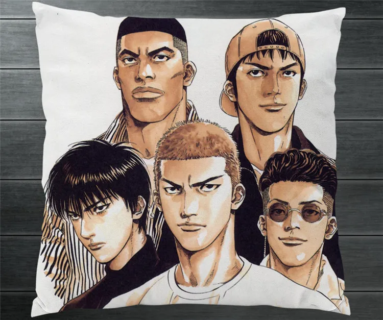Аниме SLAM DUNK Shohoku Rukawa Mitsui Двусторонняя 40x40 см наволочка чехол для подушки Чехол
