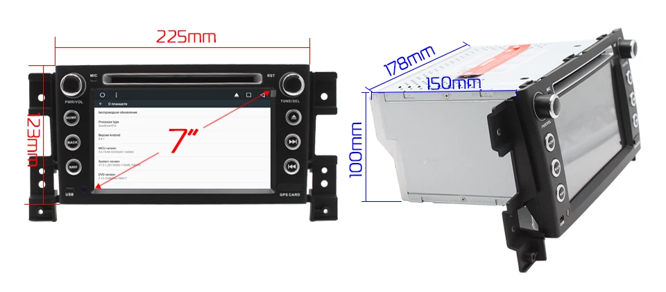 Discount MARUBOX 2din Android 7.1 For Suzuki Grand Vitara Quad Core 7" 2G RAM IPS GPS Radio Bluetooth DVD Car Multimedia Player 7A905DT3 12