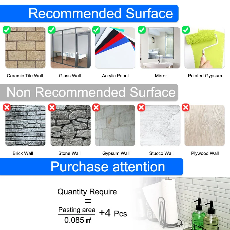 3D Wall Sticker Marble mosaic Tiles Brick Self-Adhesive Waterproof Wall paper DIY for Kitchen Bathroom Home Wall Decal Sticker