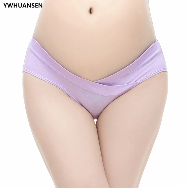 Cotton Maternity Pregnant Underwear Low Waist V-shaped Mother Panties  Breathable