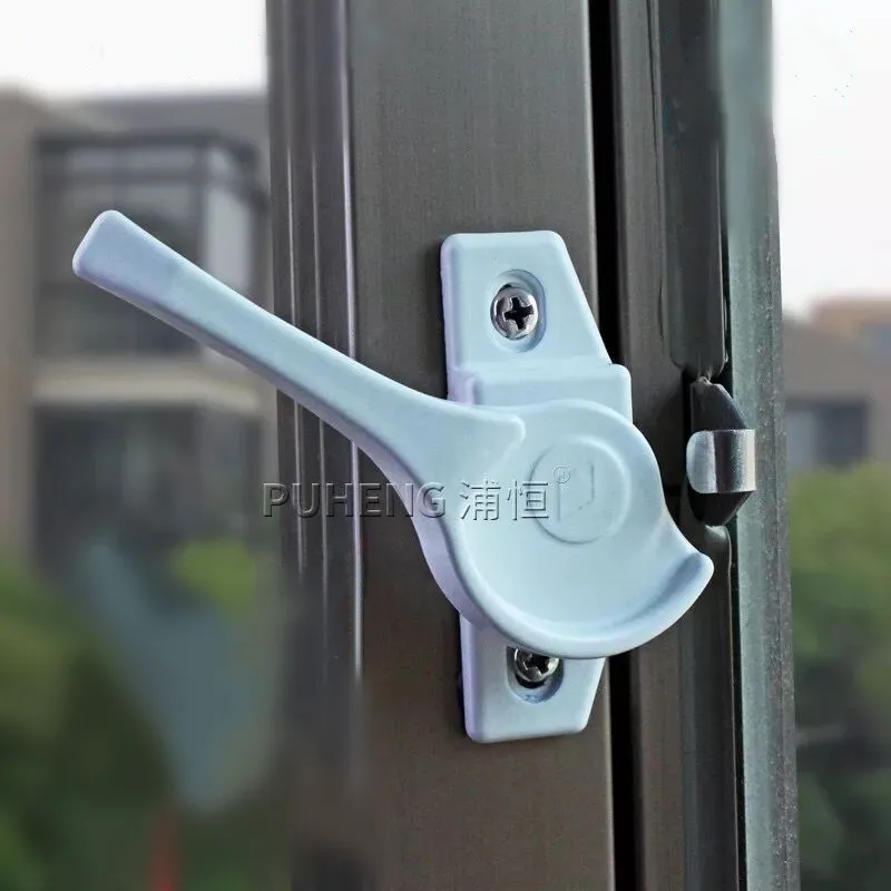 

2pcs High-quality aluminum sliding window lock children's sliding doors and windows crescent lock hardware accessories