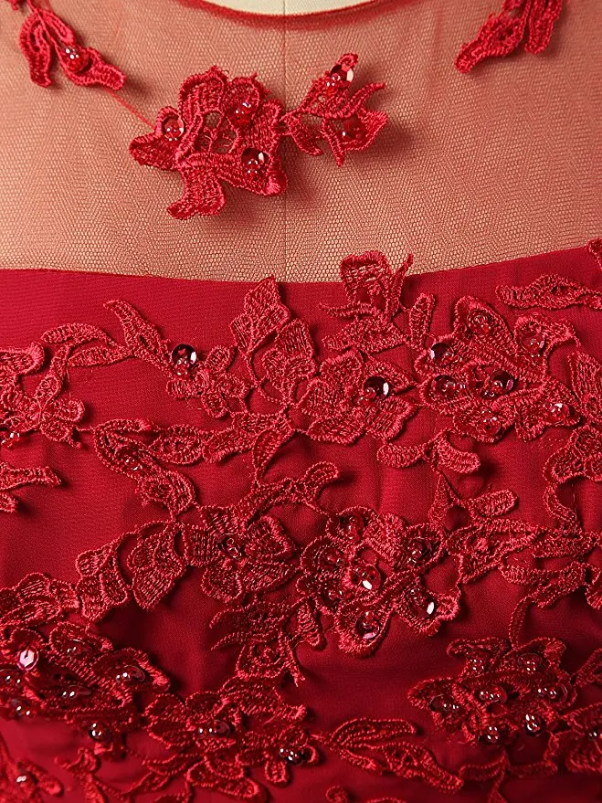prom dresses 2017 lace+chiffon