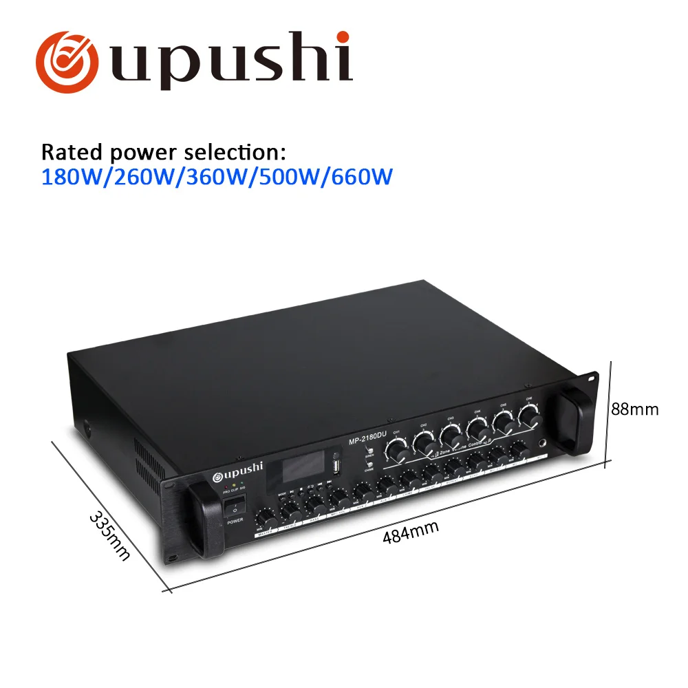 Oupushi Newest PA Big Power Amplifier 180W-660W