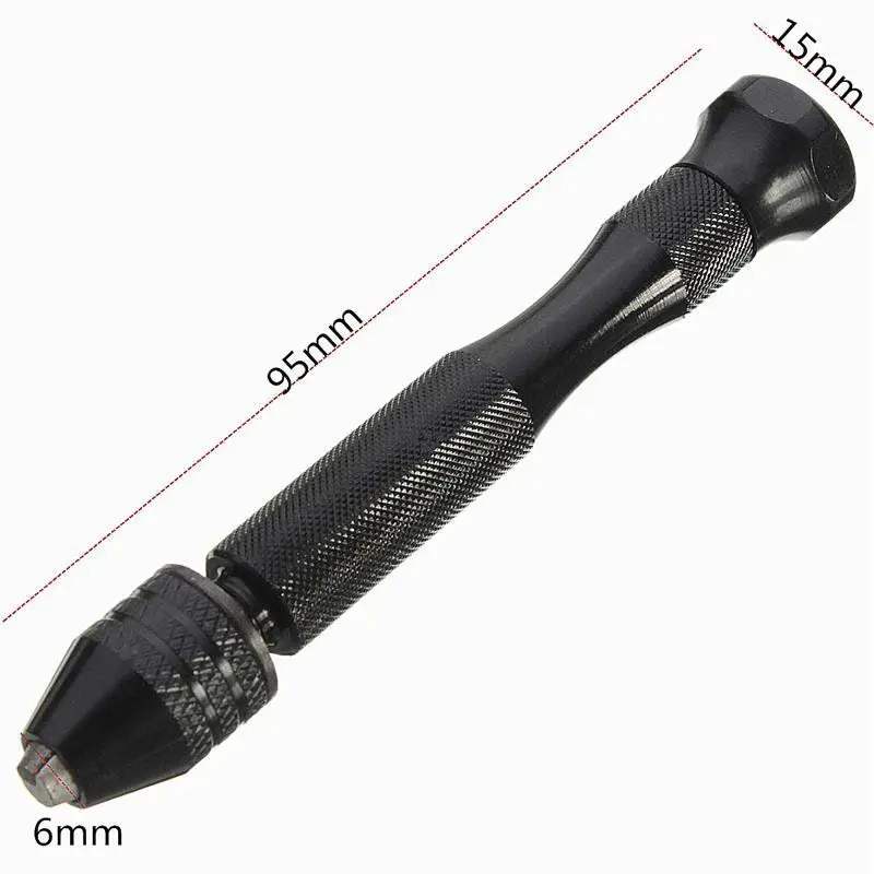 

Twist Drill Bit Mini Micro Aluminum Alloy Hand Drill With Keyless Chuck Woodworking Drilling Rotary Tools