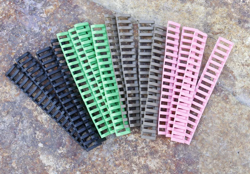 Rifle Handguard Weaver Picatinny Rail Cover Ladder Quad Green 4 Pieces