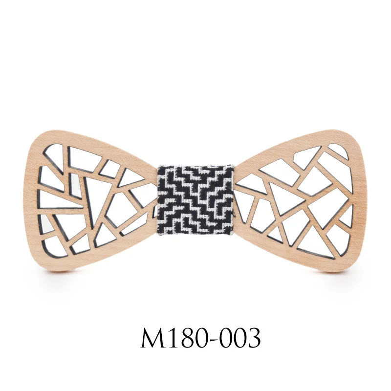 Дизайн нерегулярные полые резные деревянные галстук-бабочка костюм для отдыха ужин твердой древесины галстук-бабочка деревянный