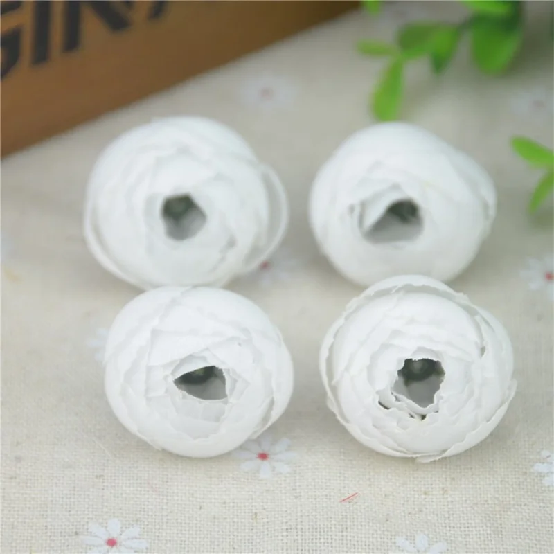 10pcs2.5cm маленькая шелковая Роза Бутон искусственная Цветочная головка для свадьбы