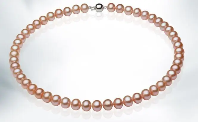 

18"8-9MM NATURAL SOUTH SEA PINK PEARL NECKLACE