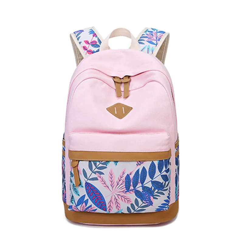

Spring and Autumn 2018 New Women's Bags, Ethnic Canvas Backpack, High School Fashion Backpack