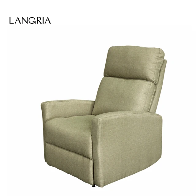 Langria Modern Linen Upholstered Recliner Armchair Sofa Chair Home Langria Modern Linen Upholstered Recliner Armchair Sofa Chair Home Chaise Lounge With Padded Seat Backrest