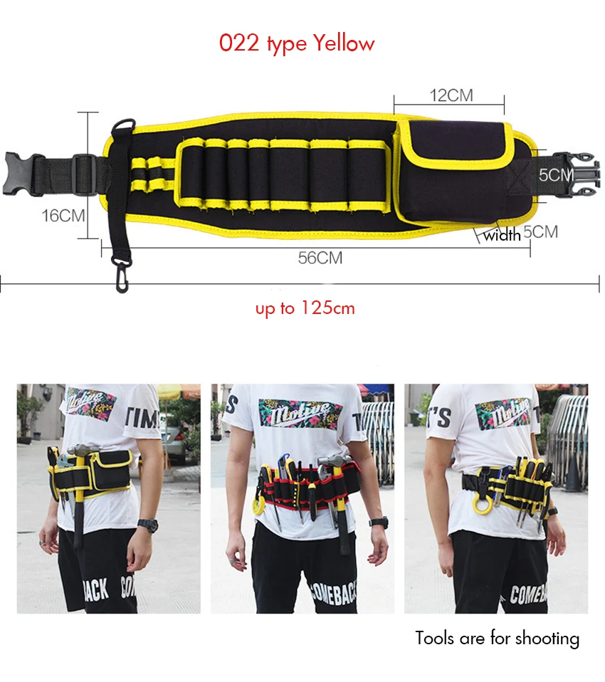 600D водонепроницаемый Оксфордский тканевый инструмент для талии органайзер мульти-карманы сумка для инструментов поясная сумка для