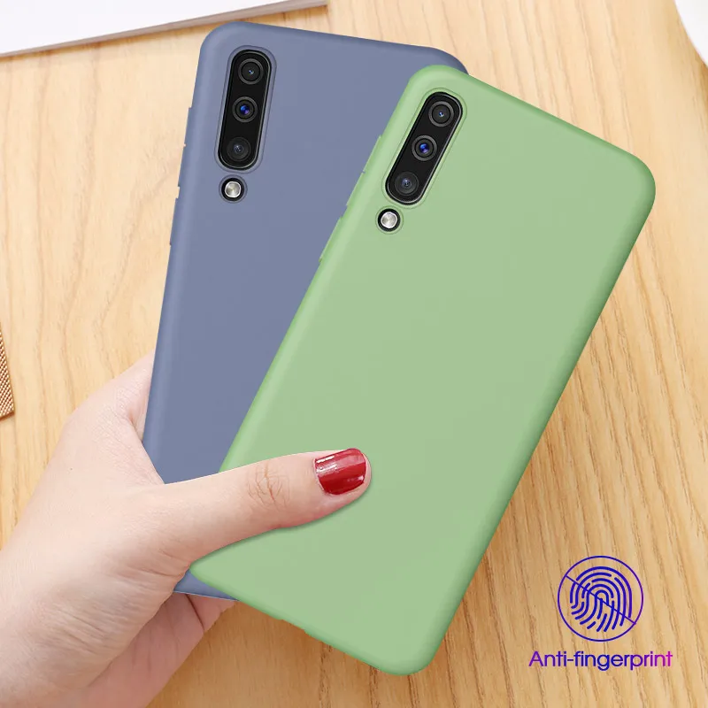 Жидкий силиконовый мягкий чехол для Samsung Galaxy S10 A50 A70 A60 A40 Оригинальный A30 A20 Plus S10E