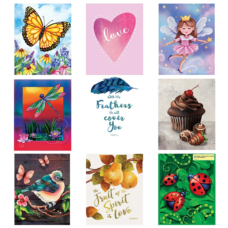 

Happymems 16*20in DIY 5D Round Partial Or Full Various Styles Diamond Painting Square Craft Diamond Painting