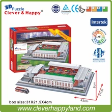 Clever& Happy 3D головоломка стадион модель Arsenal футбол FC Club Home хайберри(Arsenal) стадион Лондон модель бумаги