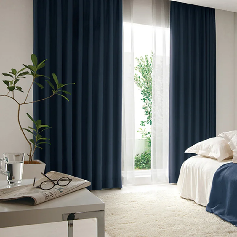 Cortinas decoración del hogar lino blackout moderno cortinas párr sala drapeado rideau plana ventana de la.jpg