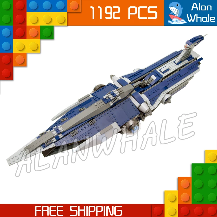 

1192pcs New Space Wars The Malevolence 05072 Model Building Blocks Assemble Bricks Boys Toys Movie Games Compatible With Lego