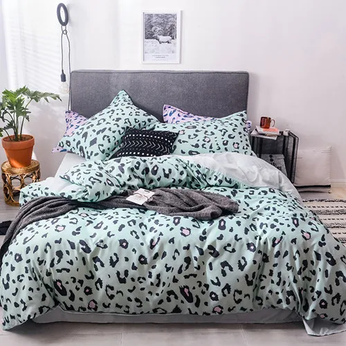 comforter bedding set luxury tencel bed set queen size panther leopard print duvet cover set environmental bed sheet 4styles bedding sets aliexpress