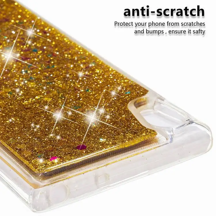 XZ1 Compact Custom Print Photo DIY Блестки по заказу чехол для Sony Xperia XZ1 чехол Bling Liquid ТПУ с песчаным декором задняя крышка