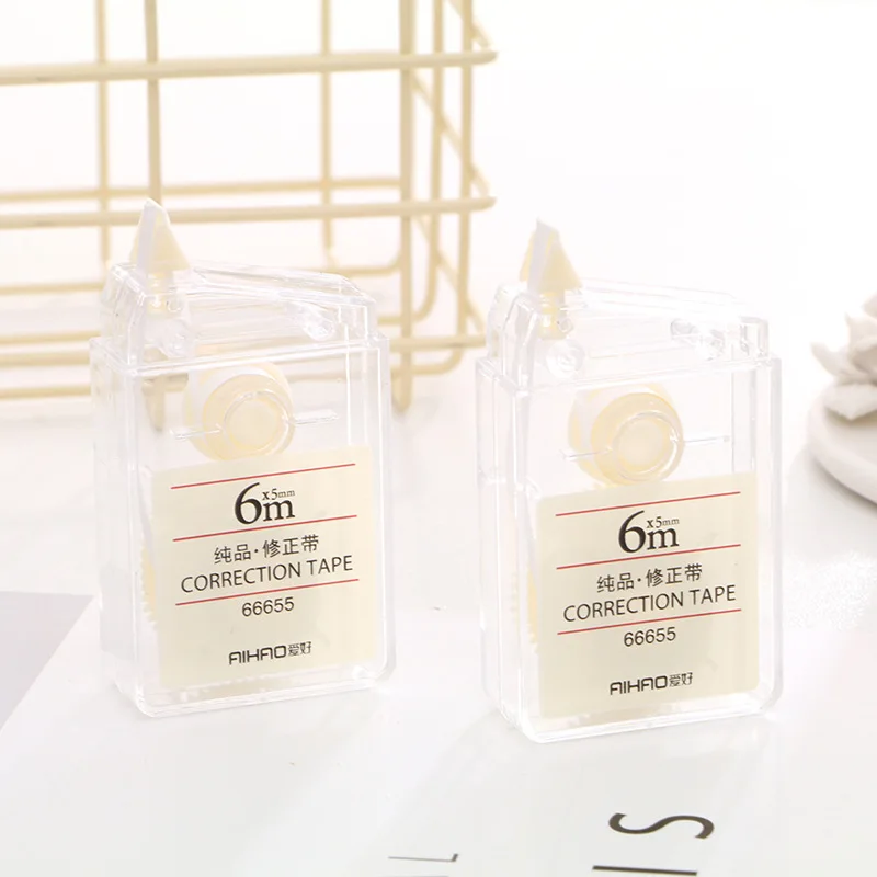 

1 pcs Creative pure white Correction Tape Simple Kroean Student school supplies