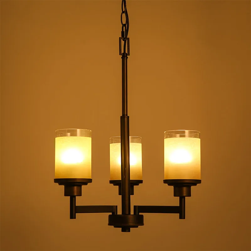 

3 Heads American Village Kitchen Pendant Lights Industrial Light Retro Cafe Restaurant Hanglamp E27 LED Bedroom Hanging Lamp