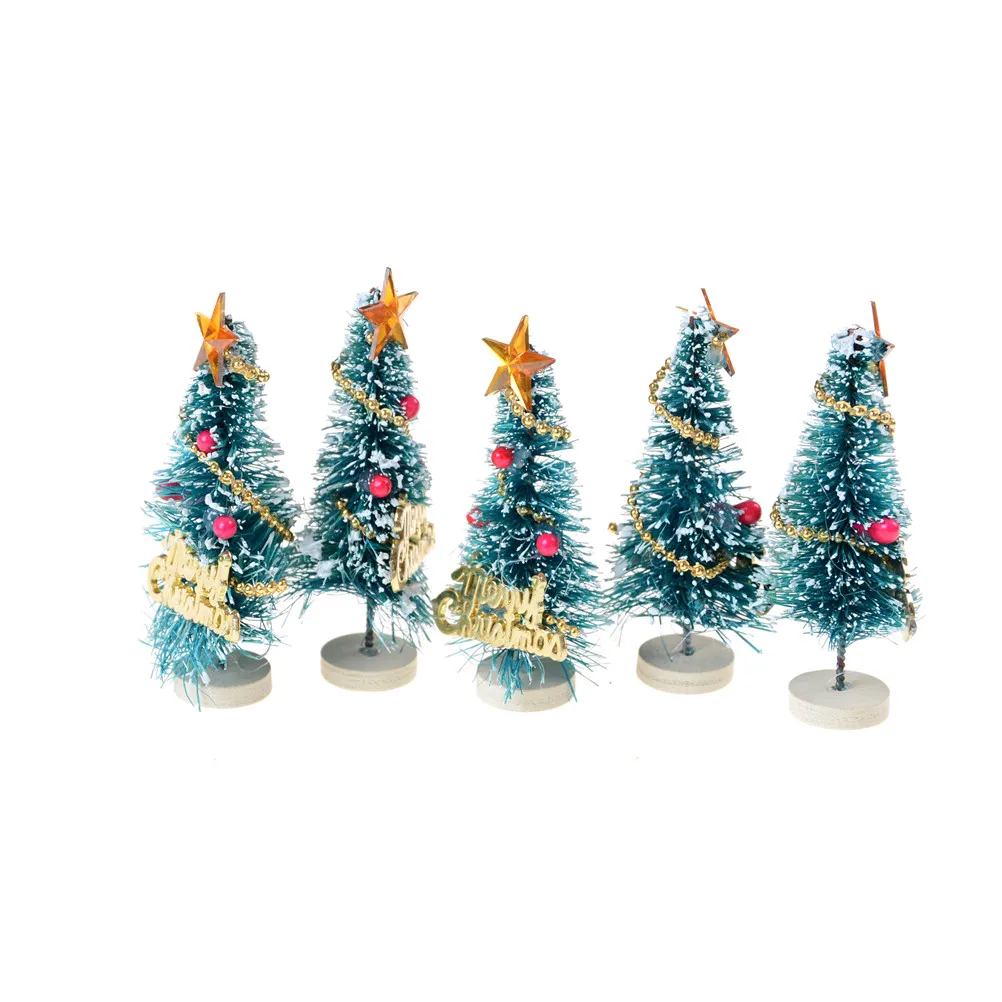 Hot Sale Mini Snow Christmas Tree Decor Christmas Decorations For Home Small Pine Trees ...