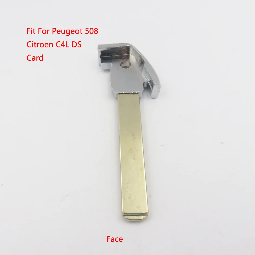Uncut лезвие умный ключ лезвие подходит для peugeot 508 Citroen C4L DS смарт ключ карта без логотипа Cocolockey