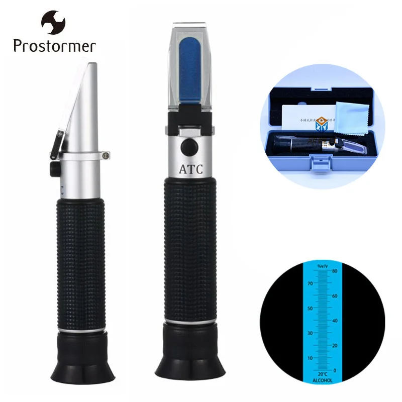 Prostormer Handheld Alcohol Meter 0 80 Refractometer Tester Portable