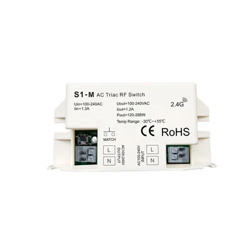 

S1-M;AC Triac RF Switchr;Input voltage:100 240VAC; voltage: Output 100-240VAC
