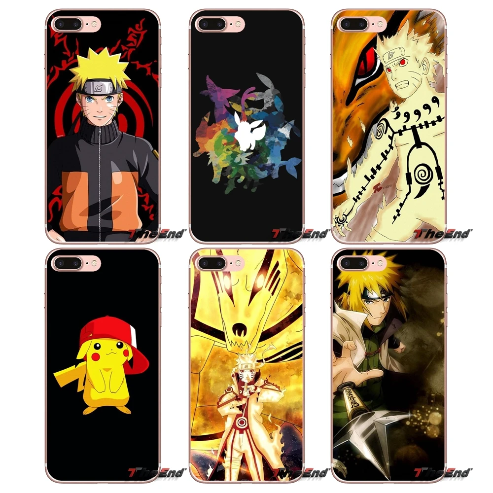 

For Samsung Galaxy Note 3 4 5 Grand Core Prime S3 S4 S5 MINI S6 S7 edge S8 S9 Plus anime Japanese NARUTO Pokemons Soft TPU Case