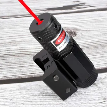 Powerful Tactical Mini Red Dot Laser Sight Scope Weaver Picatinny Mount Set for Gun Rifle Pistol Shot Airsoft Riflescope Hunting